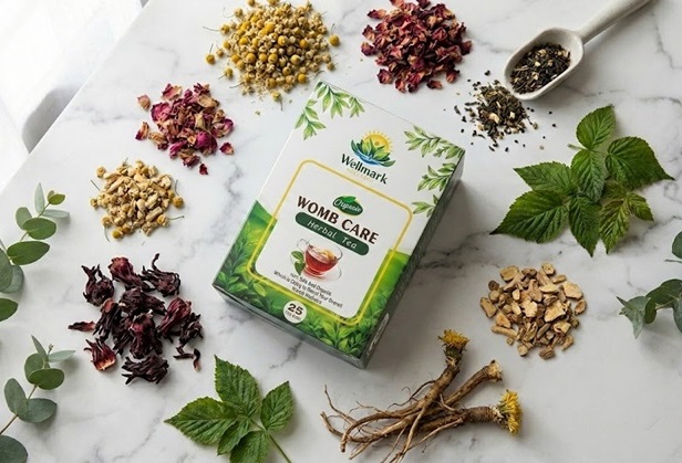 WellMark Womb Care Herbal Tea premium packaging